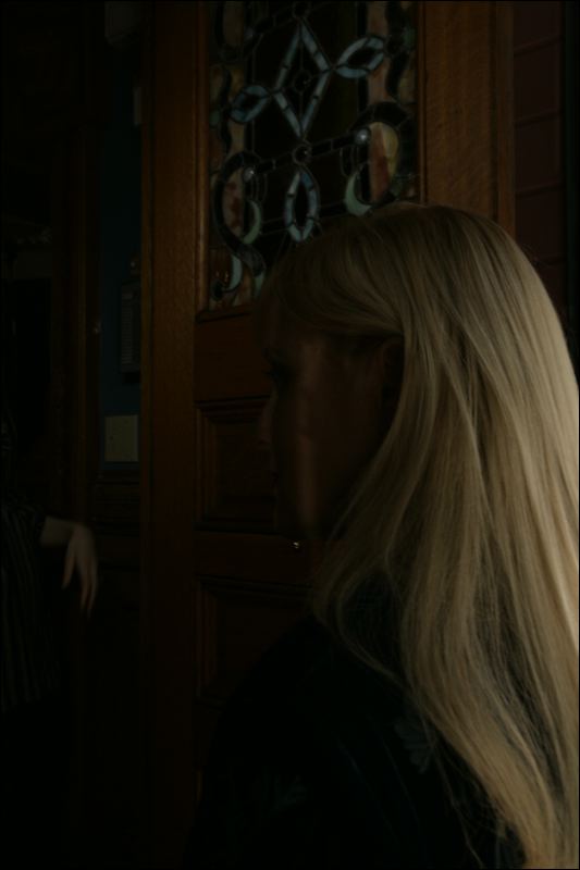 alexandra enters house